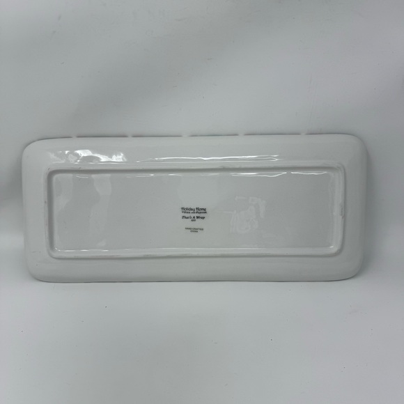 Holiday home by Fitz and Floyd long plate tray That’s a Wrap collection 2007 - Picture 6 of 7